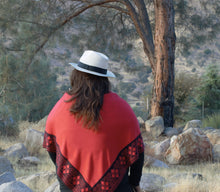 Load image into Gallery viewer, Geometric Red Cape
