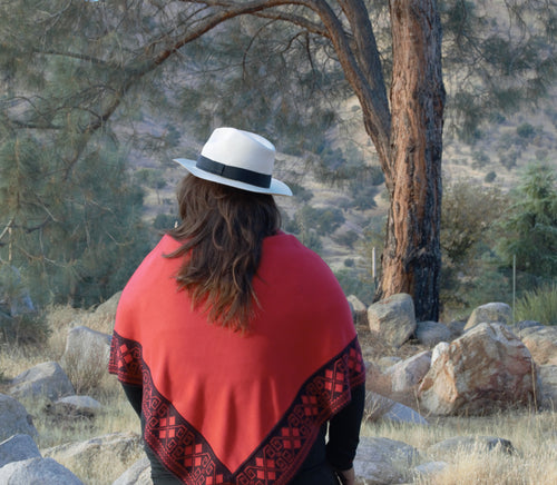Geometric Red Cape